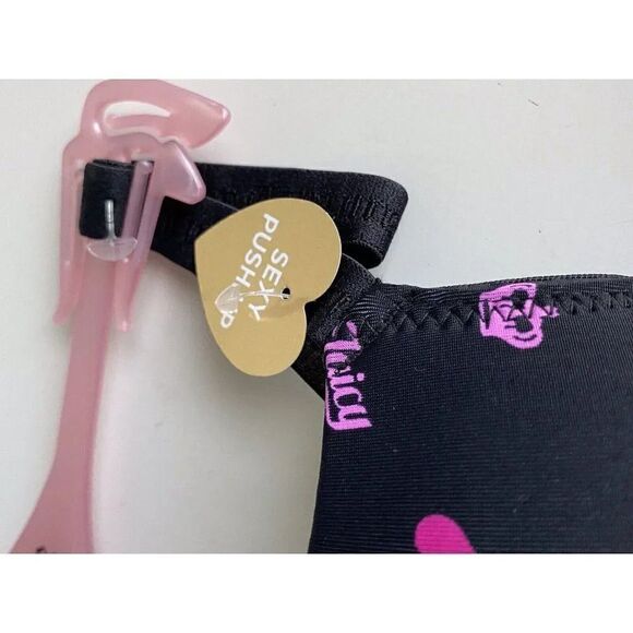 Juicy Couture Sexy Push Up Bra Size 36C Ombre Crown JC6650A Valentine’s NEW - Picture 4 of 7